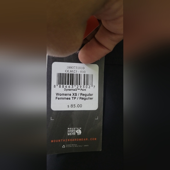 Mountain Hard Wear Women's Dynam Black Pants XS NWT - Picture 5 of 8